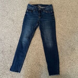 Old Navy Rockstar Super Skinny Distressed Ankle Mid Rise Jeans Size 4